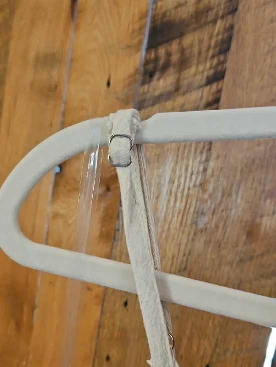 386 Cream Lightweight Spaghetti Strap Jumpsuit with Drawstring Hems - Picture 7 of 9